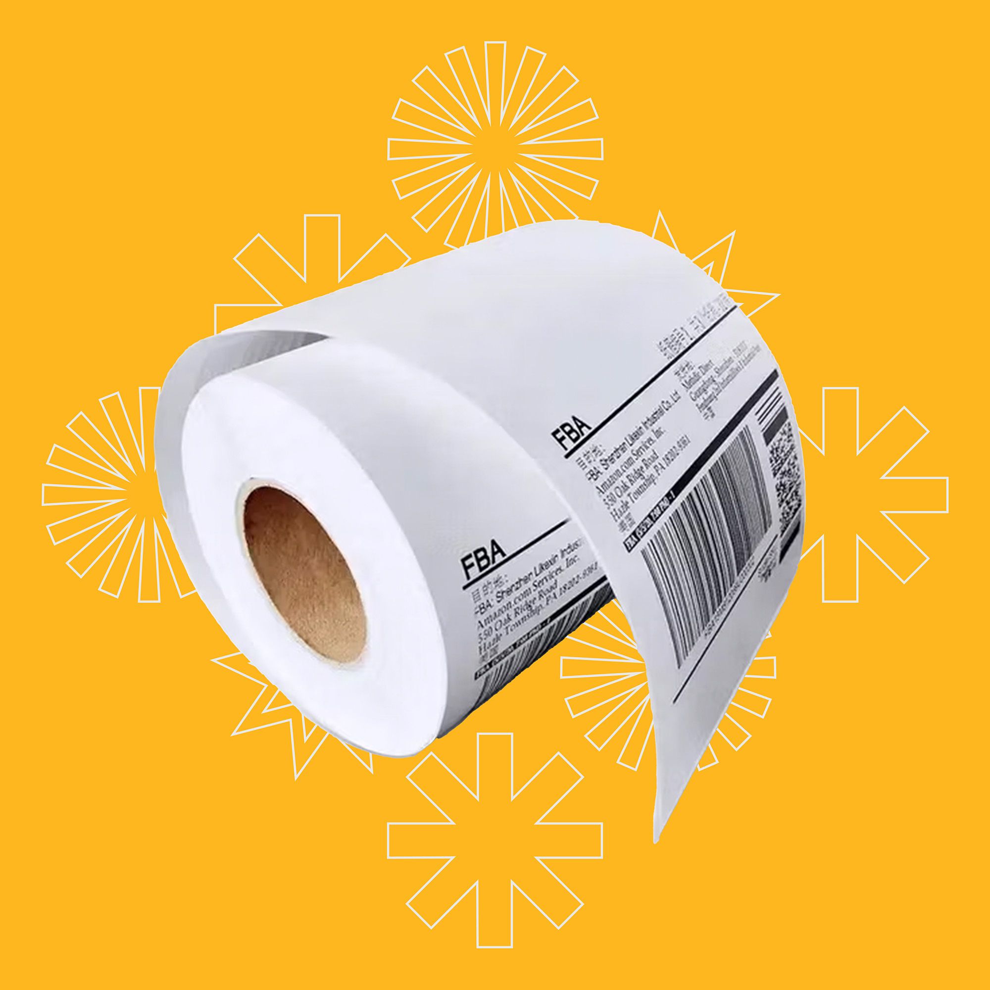 Etiquetas en rollo polipropileno BOPP